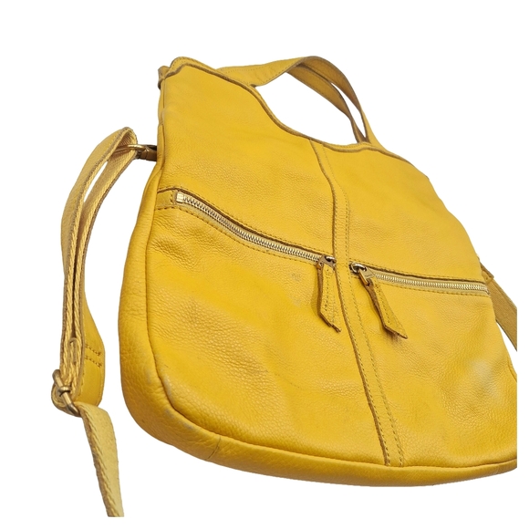 Vintage Y2K Fossil Leather Convertible Erin Foldover Crossbody Bag - Picture 3 of 11